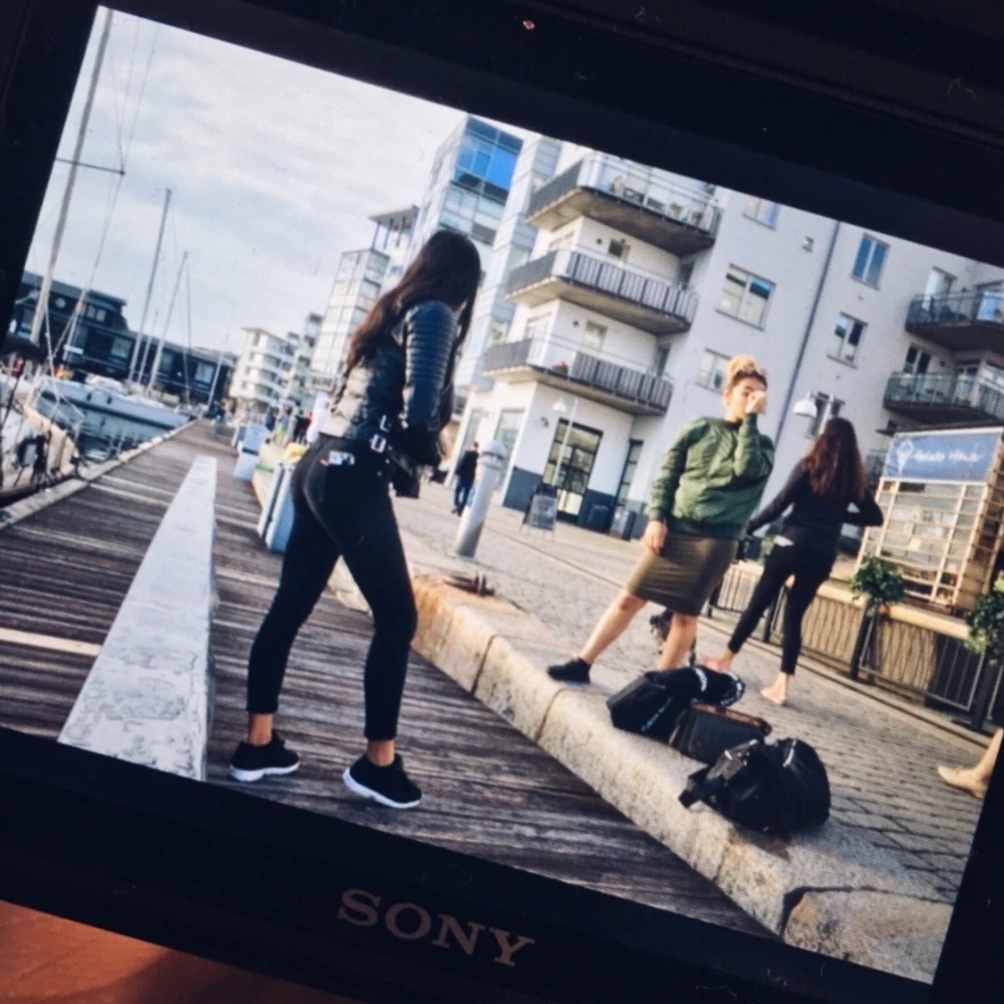 Svart läderjacka  - 91