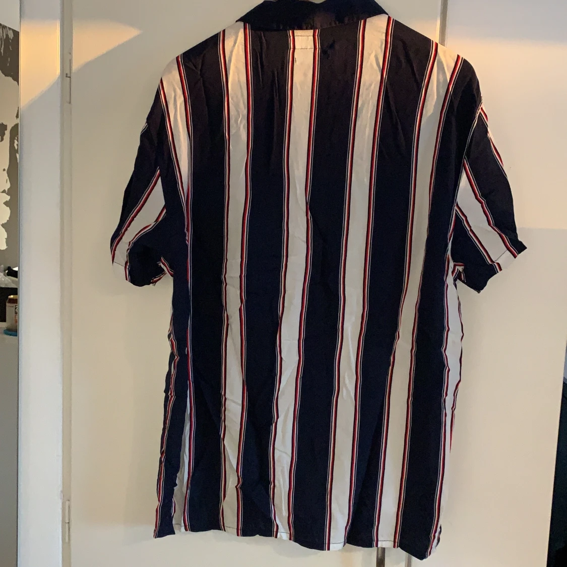 Randig kortärmad skjorta - 90