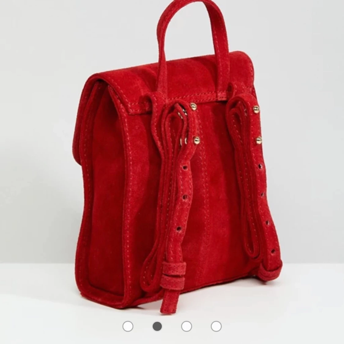 Röd mockaväska - 91