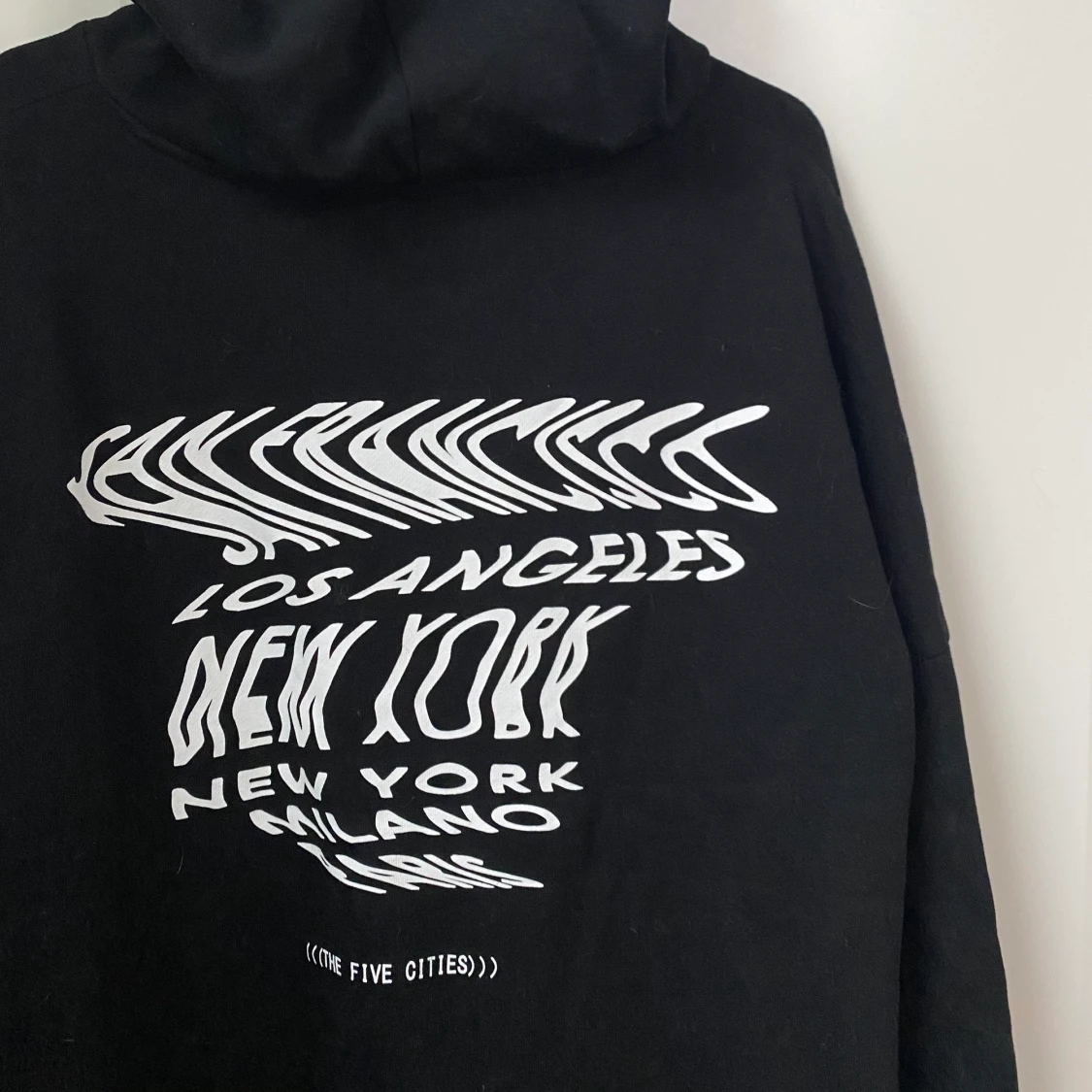 svart oversized hoodie - 90