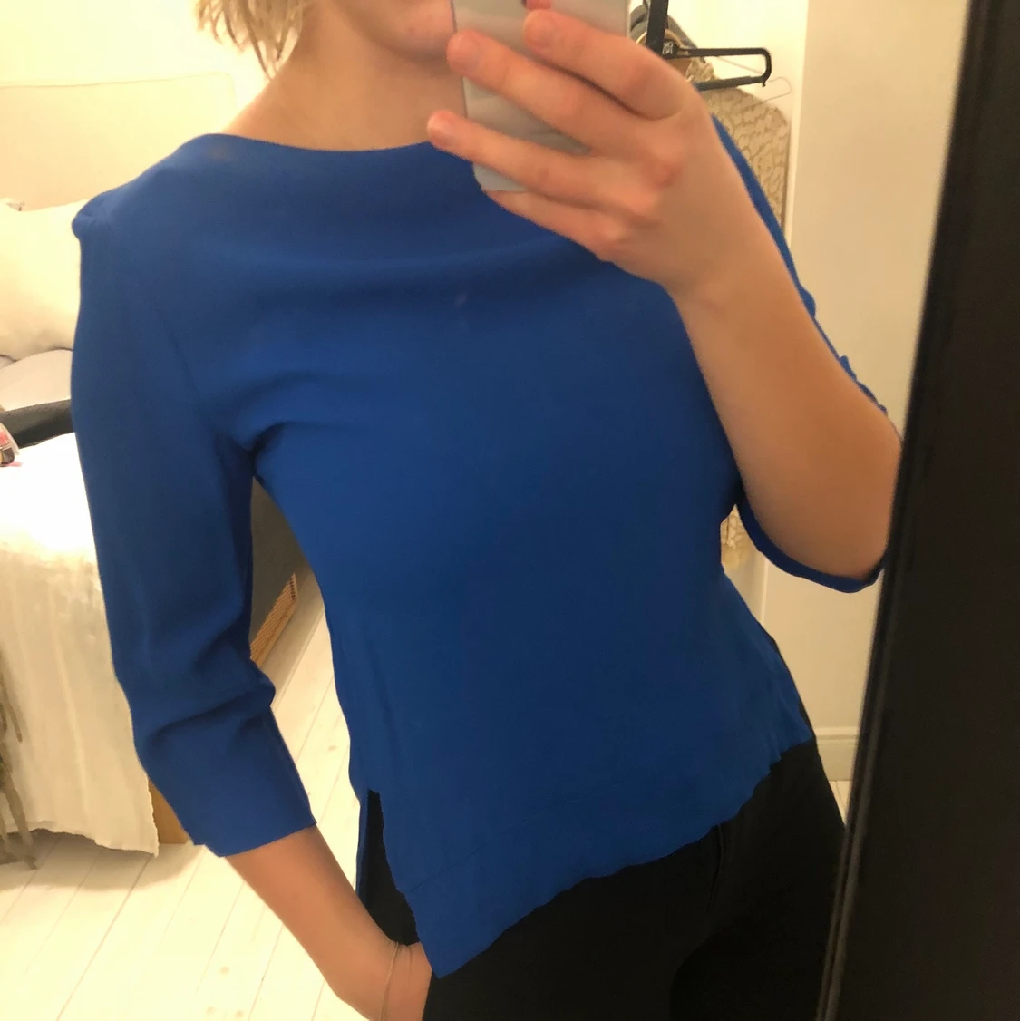 Tröja zara kornblå S - 90