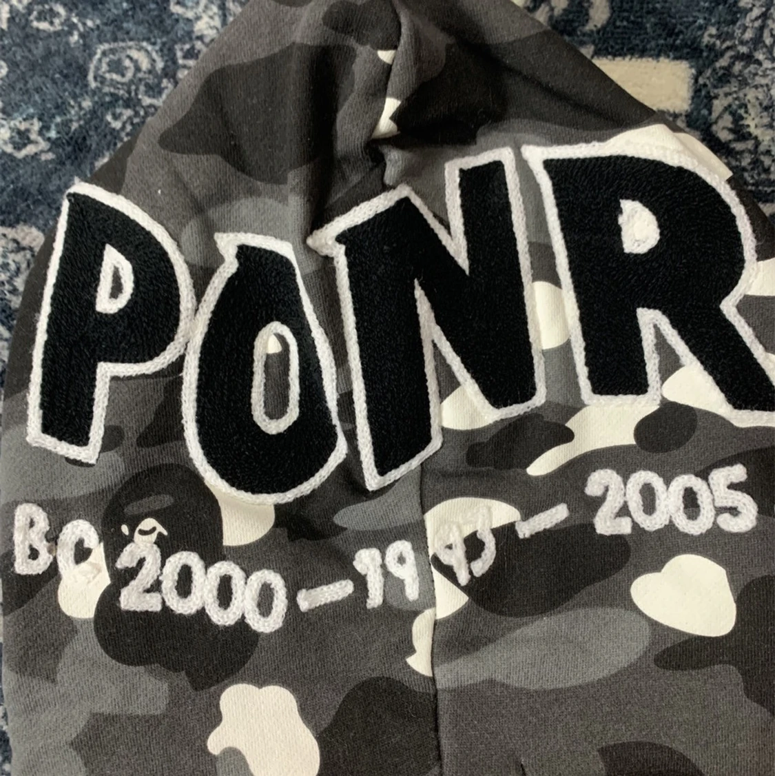 Bape Ponr City Camo Glow in Dark Hoodie - 90