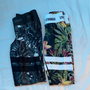 Stronger thights - 2 par fina stronger tights som är använda ett fåtal gånger men är fortfarande i väldigt bra skick, båda tightsen är väldigt fina me fina mönster och färger men måste tyvär sälja för att dom har blivit för små😩 PRIS: båda för 420 kr eller ett par för 300 kr men priset är diskuterbart😊💕                                                                    nypris cirka 800kr styck              