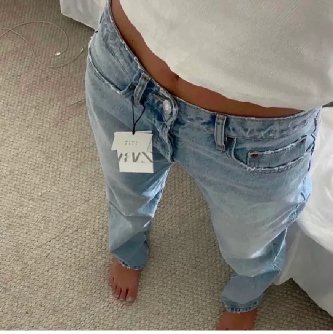 lågmidjade jeans