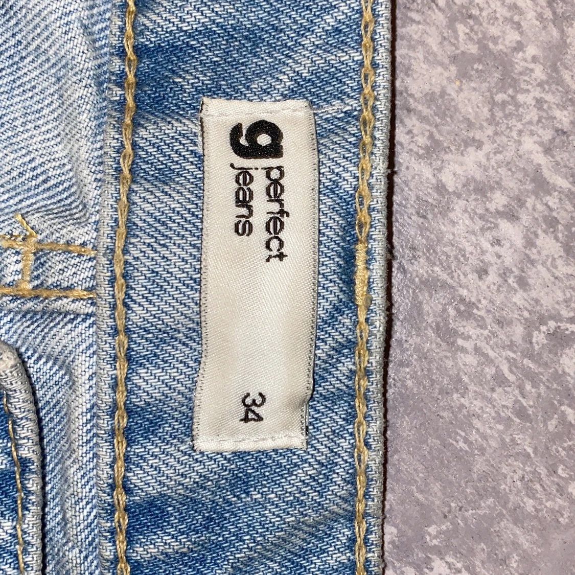 Blåa vida jeans  - 91