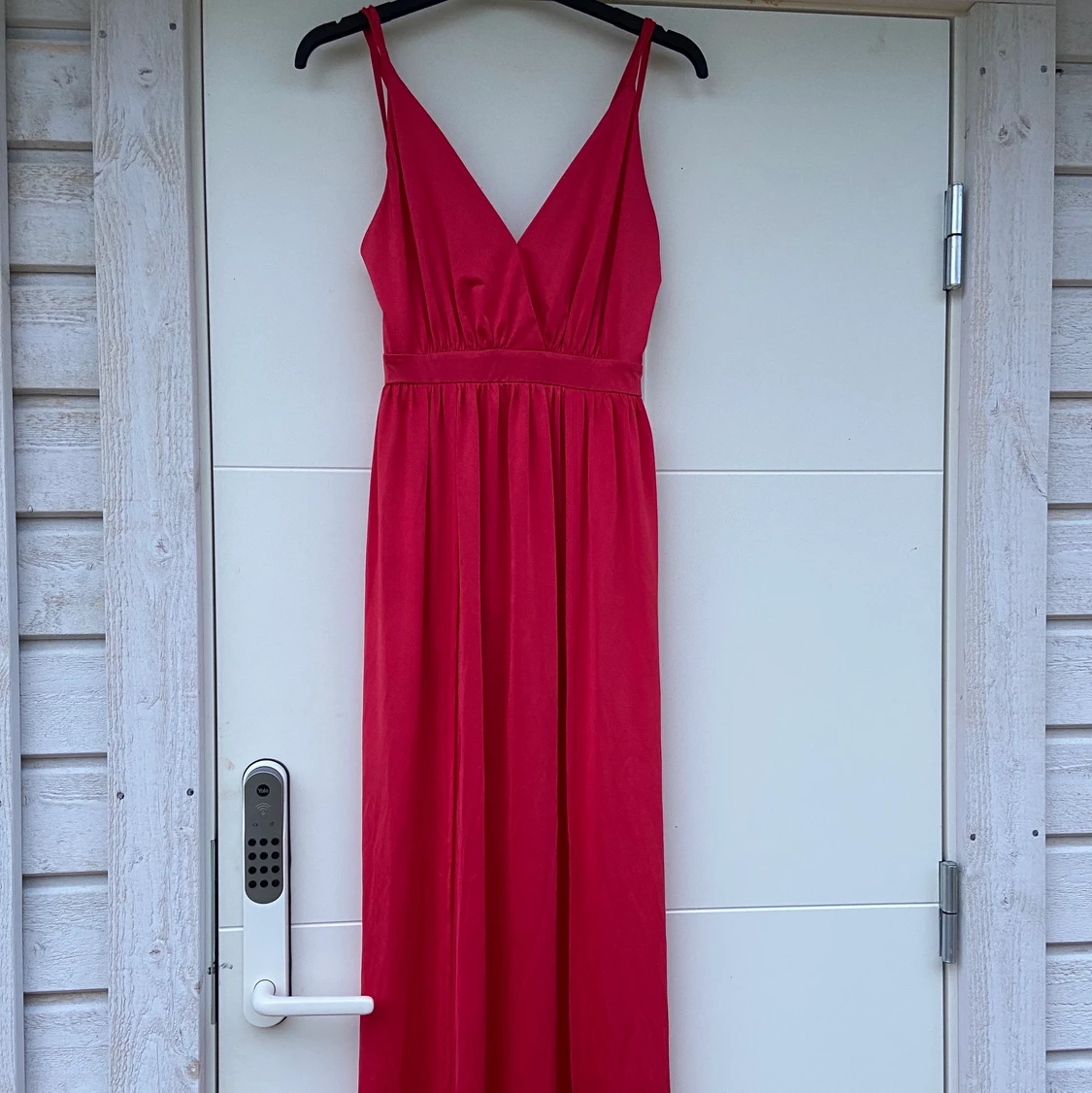 Röd långklänning 