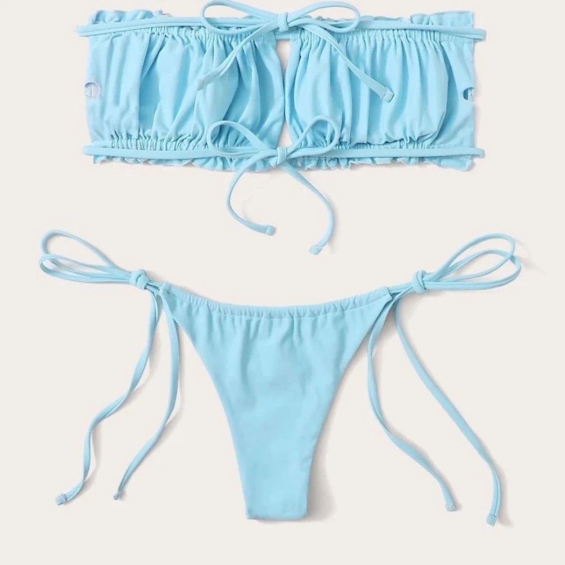 Fin blå shein bikini - 90