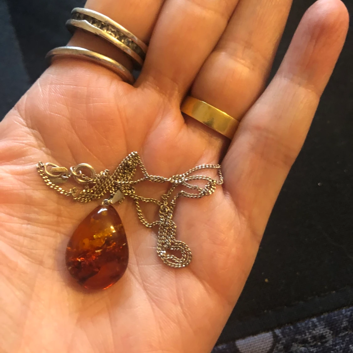 Bärnsten silver 925 - 90