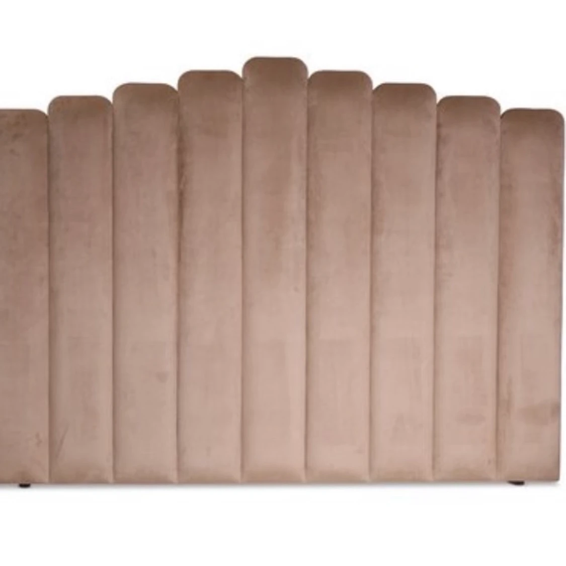 Sänggavel Beige (Sammet)