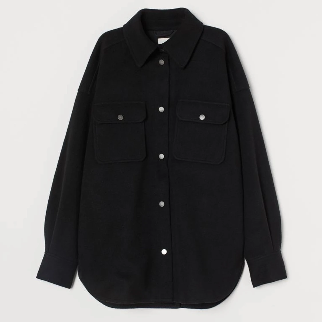 Svart Skjortjacka Shacket Overshirt H&M - 91