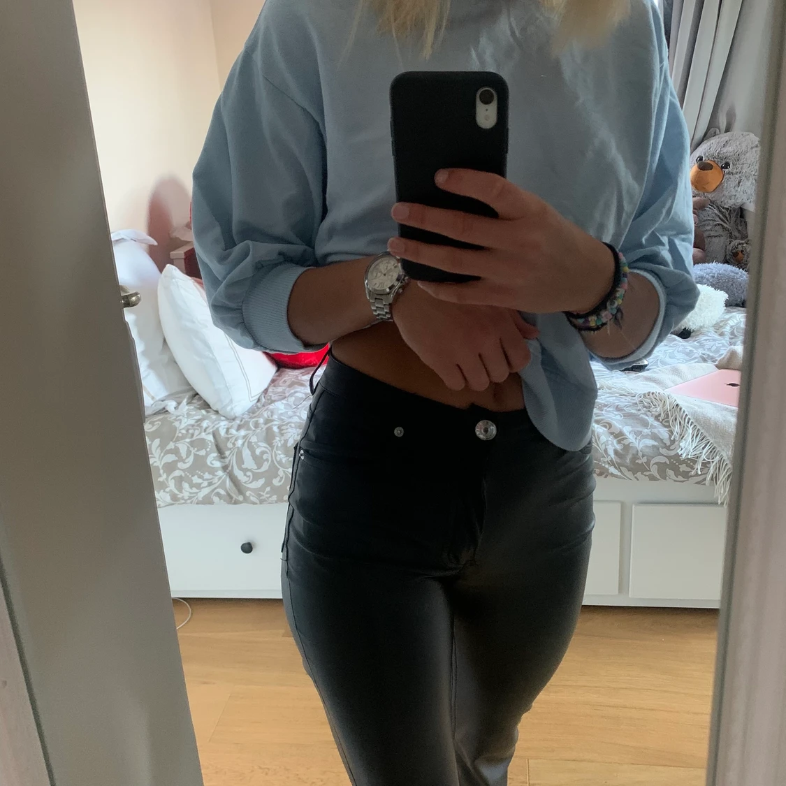 Ljusblå sweatshirt  - 90