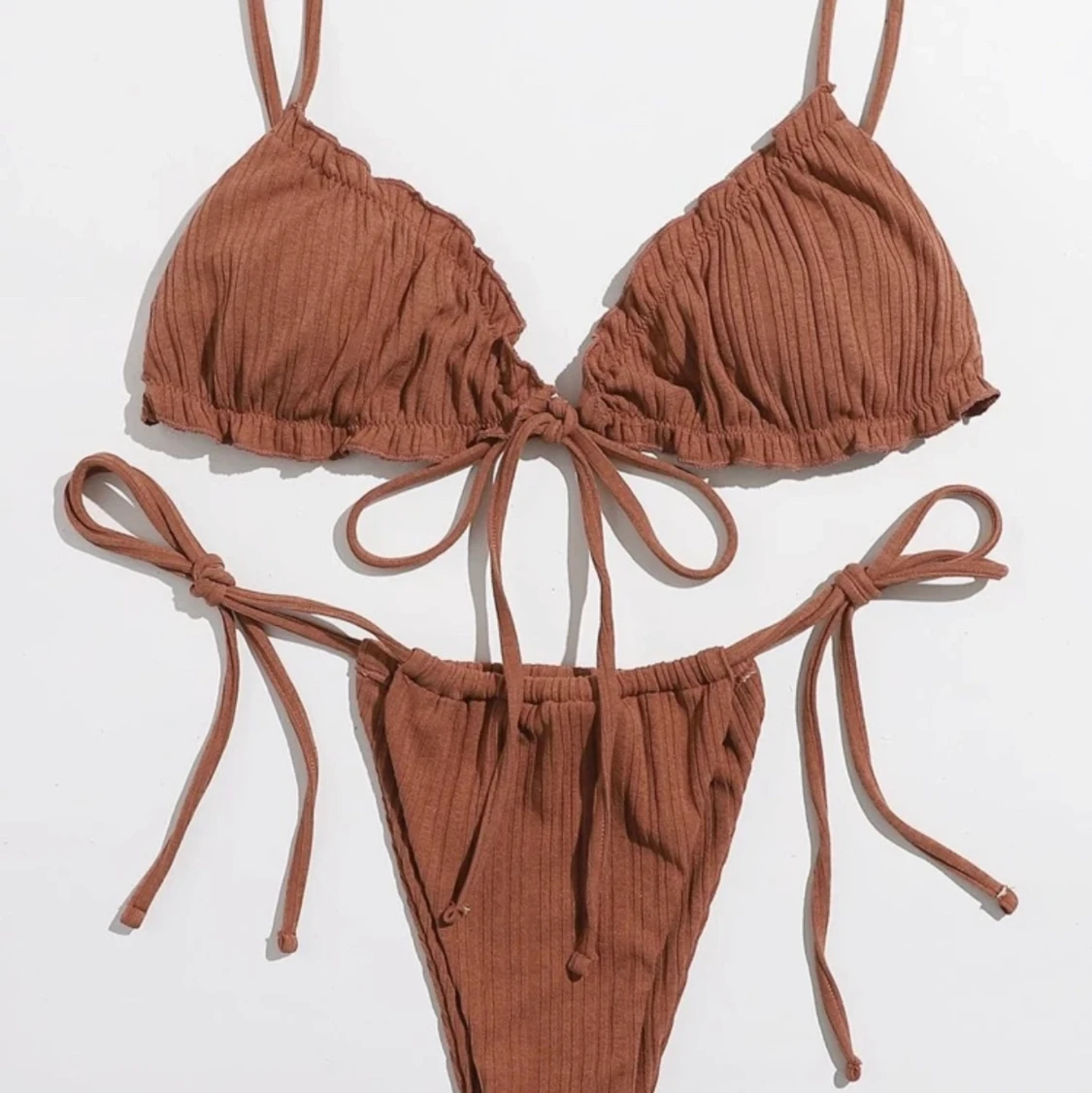 Söt brun bikini - 90