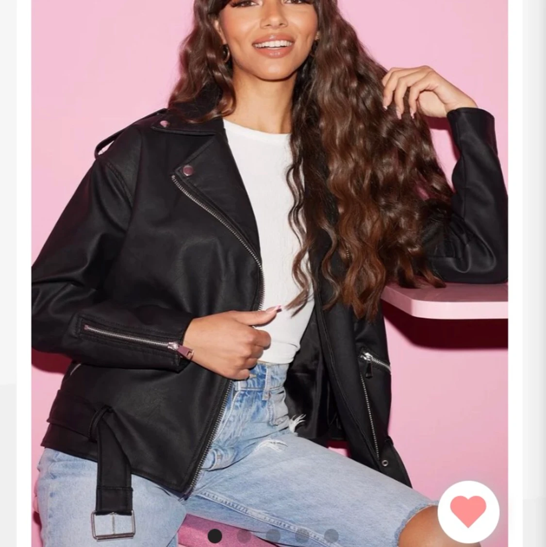 Oversized skinnjacka - 90