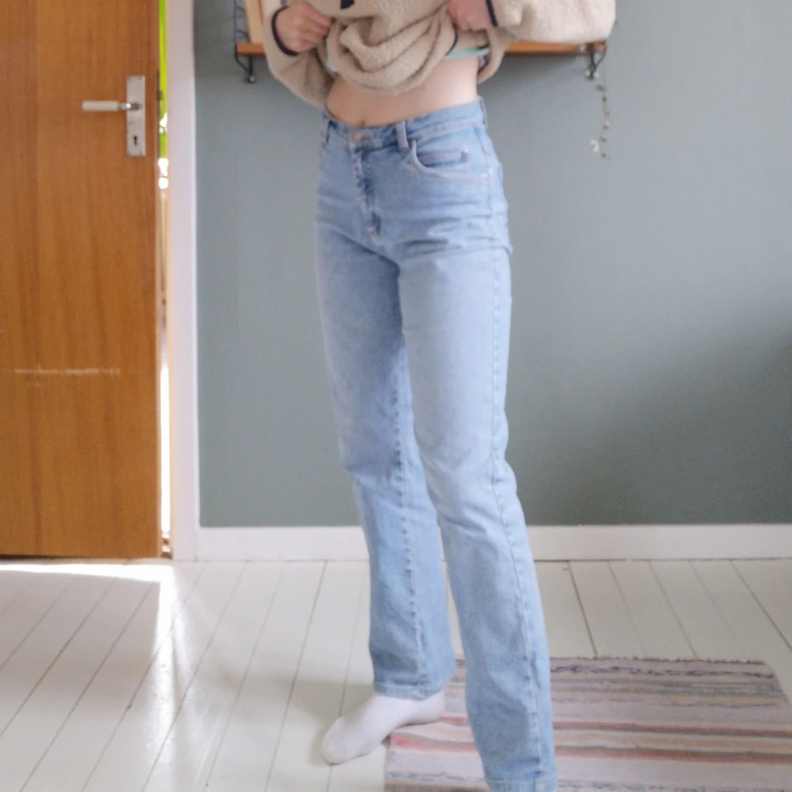 Ljusblå jeans  - 90