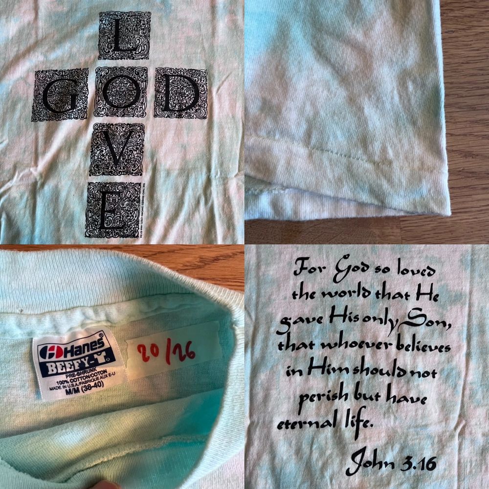 Vintage Jesus tshirt Size: medium Mått i inch: 20/26’ Tag/märke: Hanes TTS (true to size) #vintage, #beyondretro, #hype, #nike, #tshirt, #topp, #singlestitch, #HD . T-shirts.