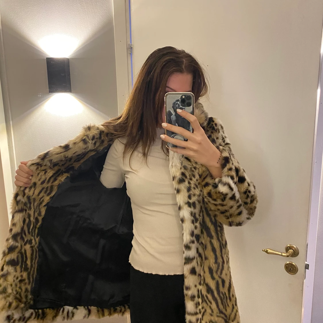 Faux fur leopard  - 90