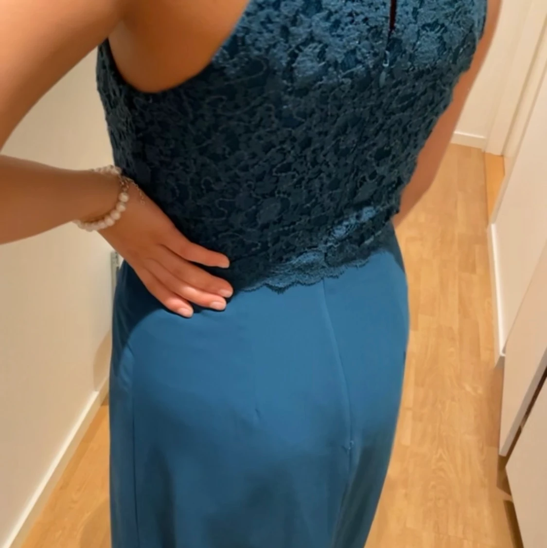 Festklänning i turkos  - 90