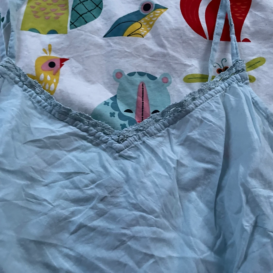 Ljusblå klänning - 90