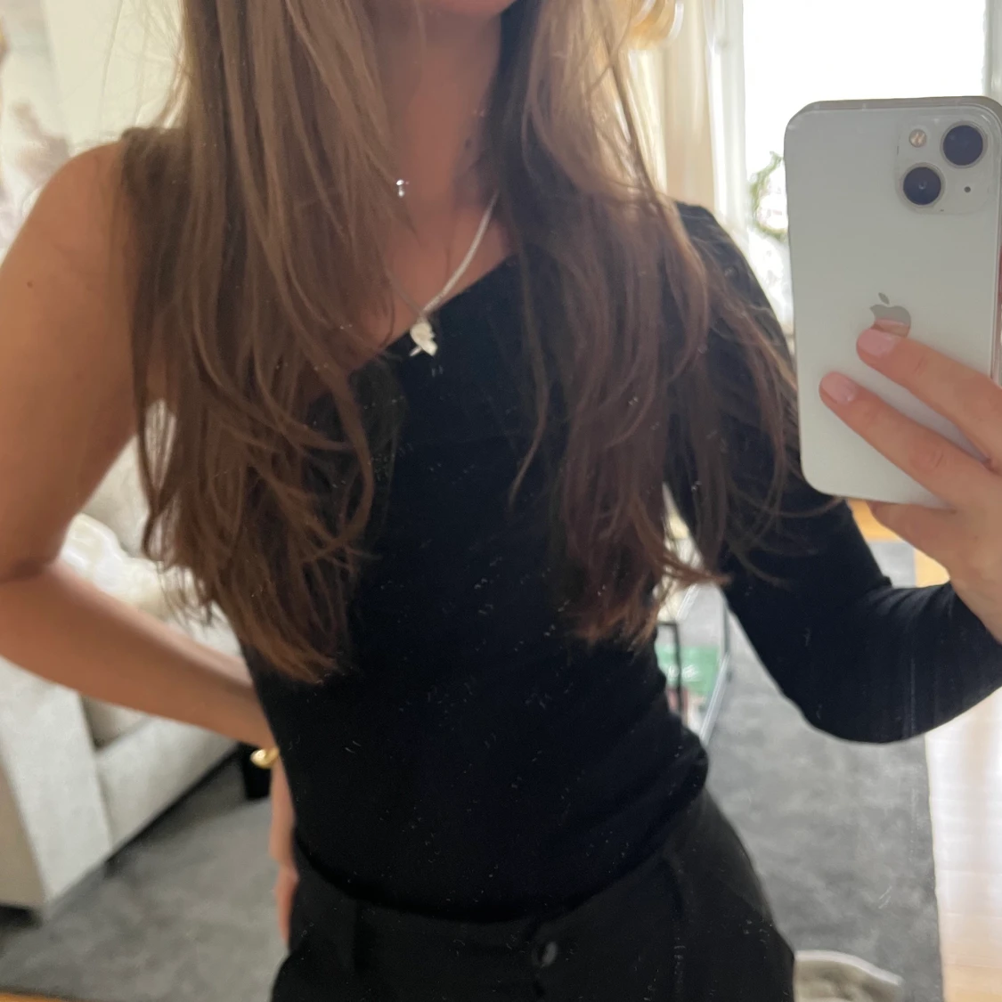 Långärmad oneshoulder