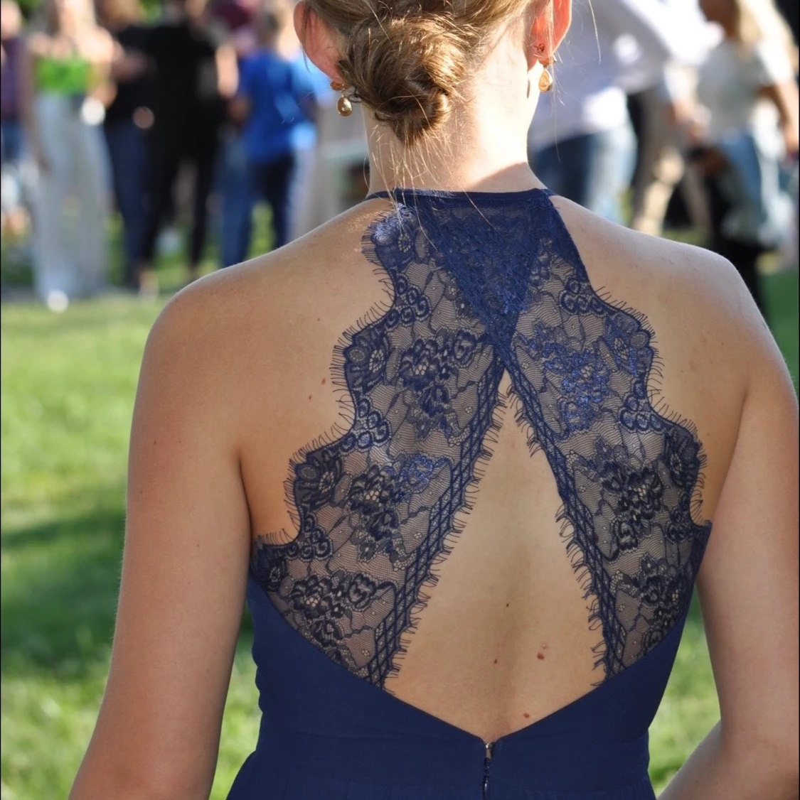 Blå balklänning - 90