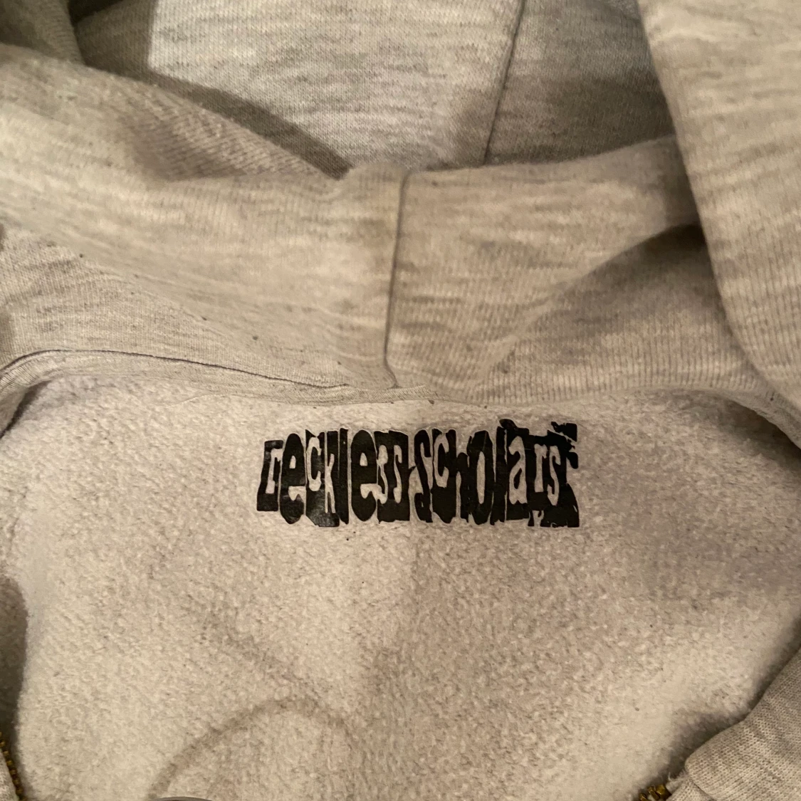 RECKLESS GREY ZIP-UP HOODIE - 91