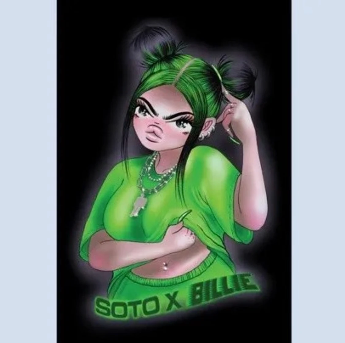 BILLIE EILISH X SOTO POSTER.