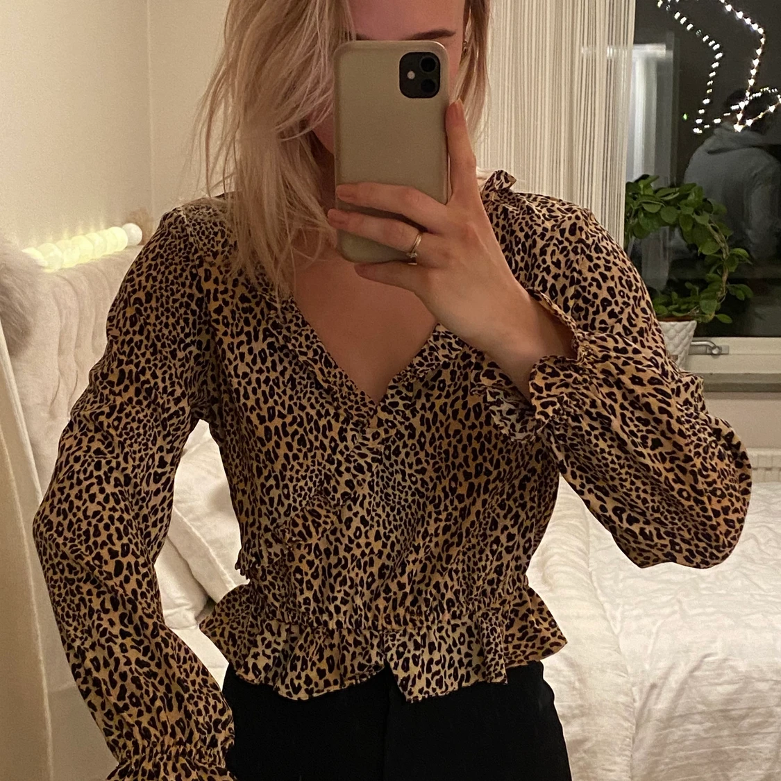 Snygg leopard tröja