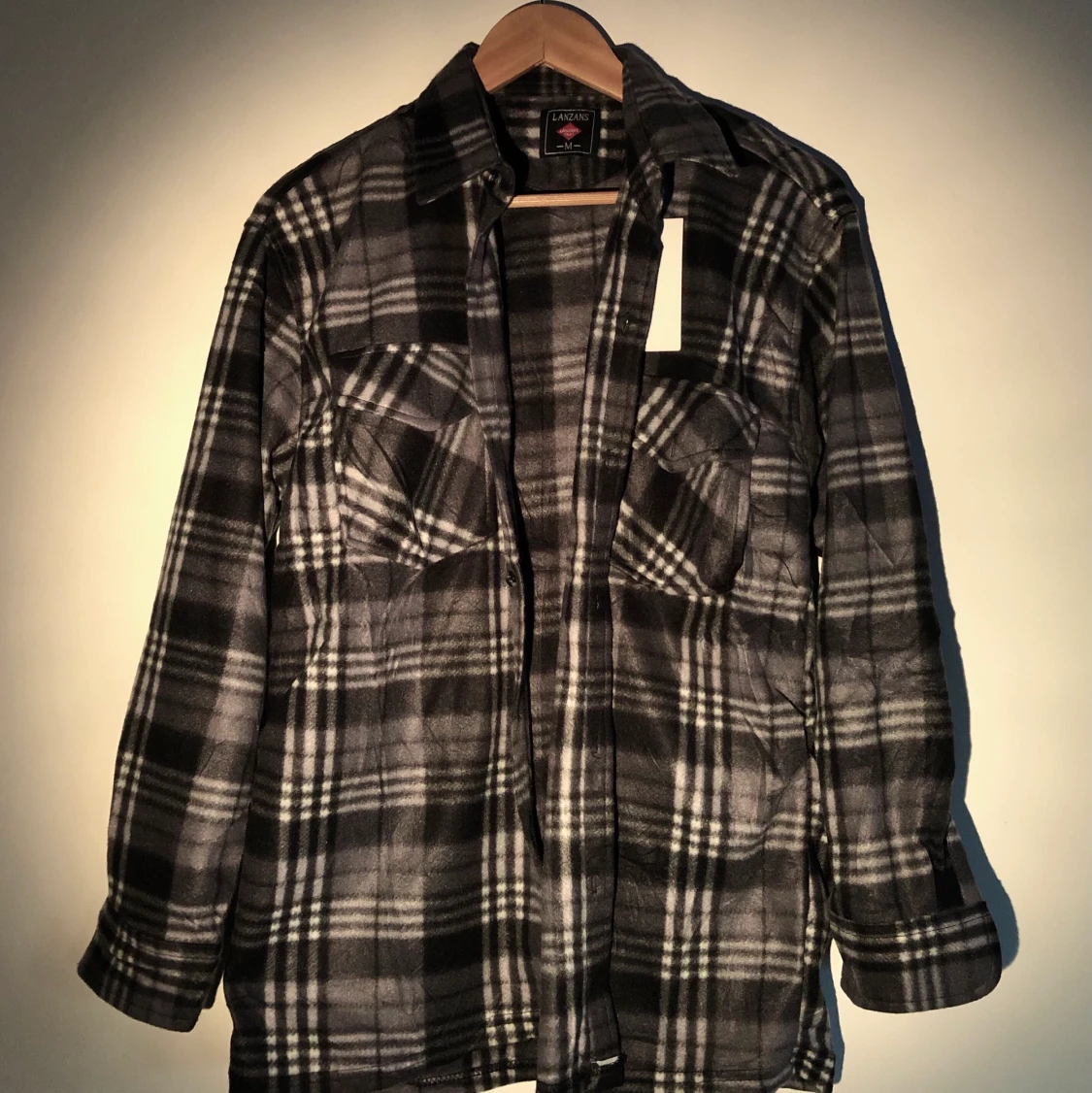 Flanel skjorta i fleece  - 90