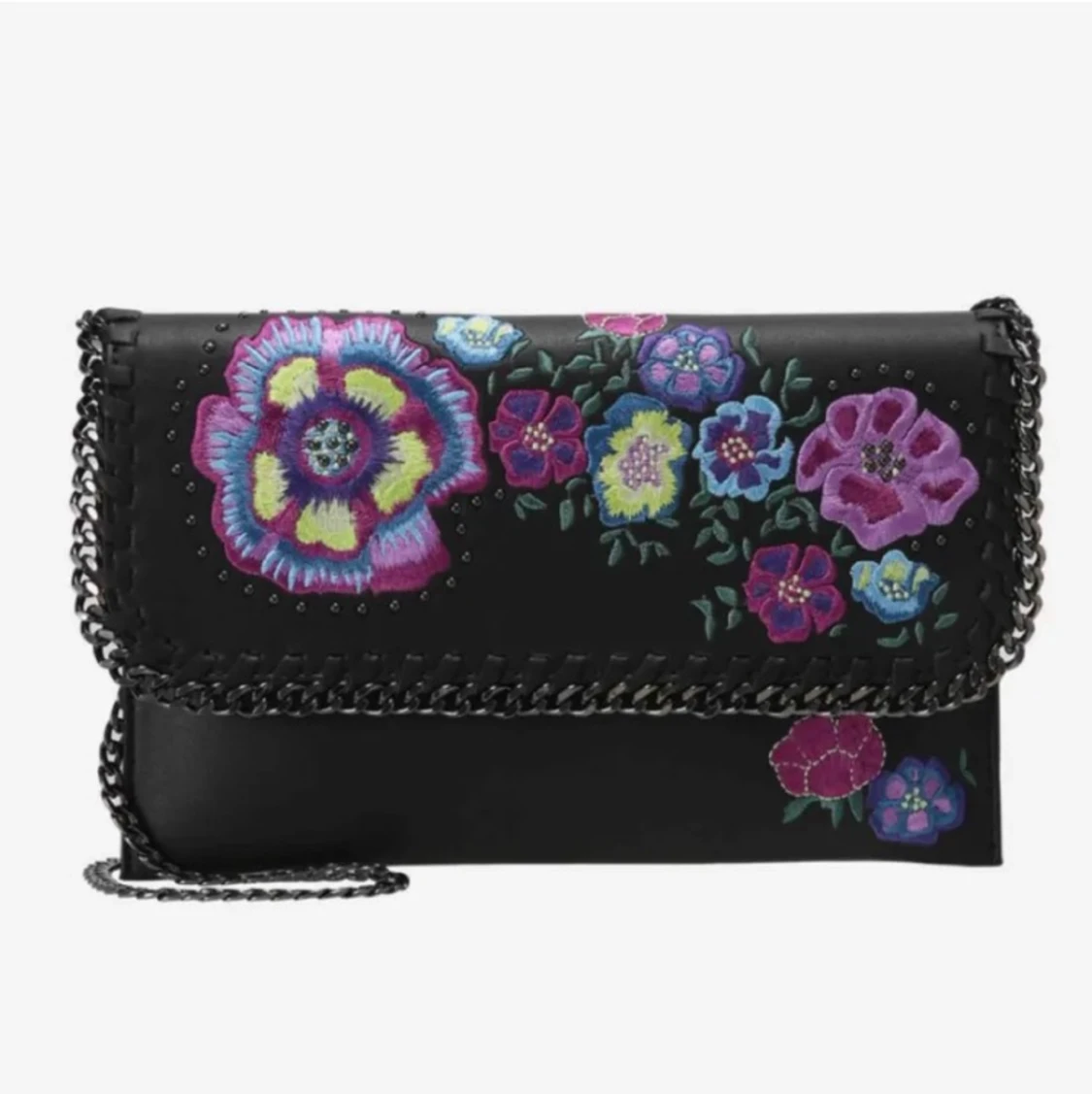 Broderad axelremsväska Topshop - 90