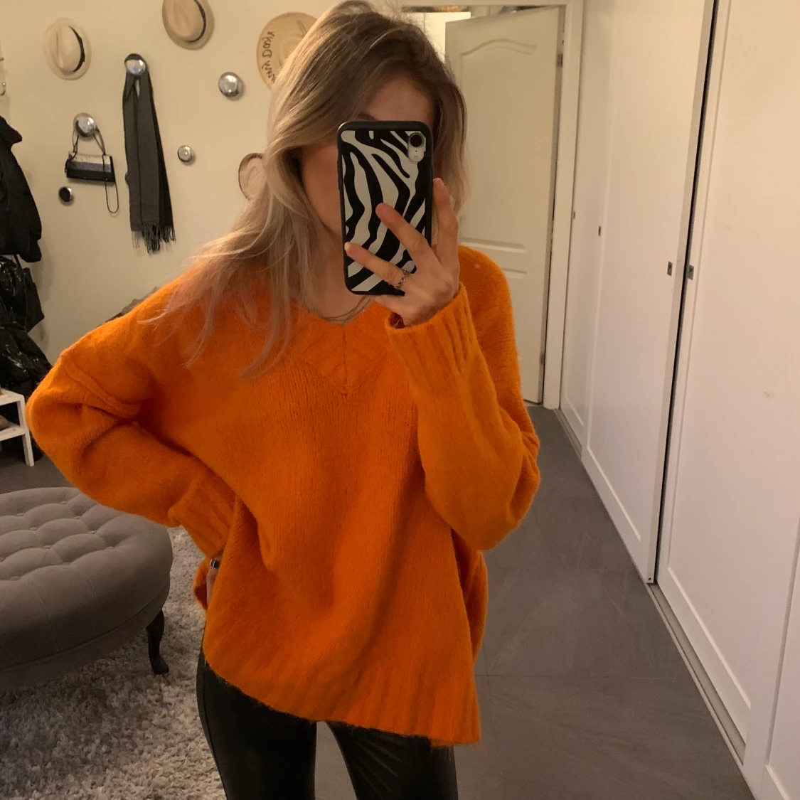Såå gosig stickad🧡🧡🧡🧡 - 90