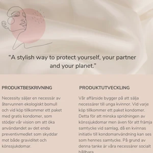 Necessär  - Vi kommer sälja snygga, hållbara necessärer med en stor betydelse för kvinnors hälsa!