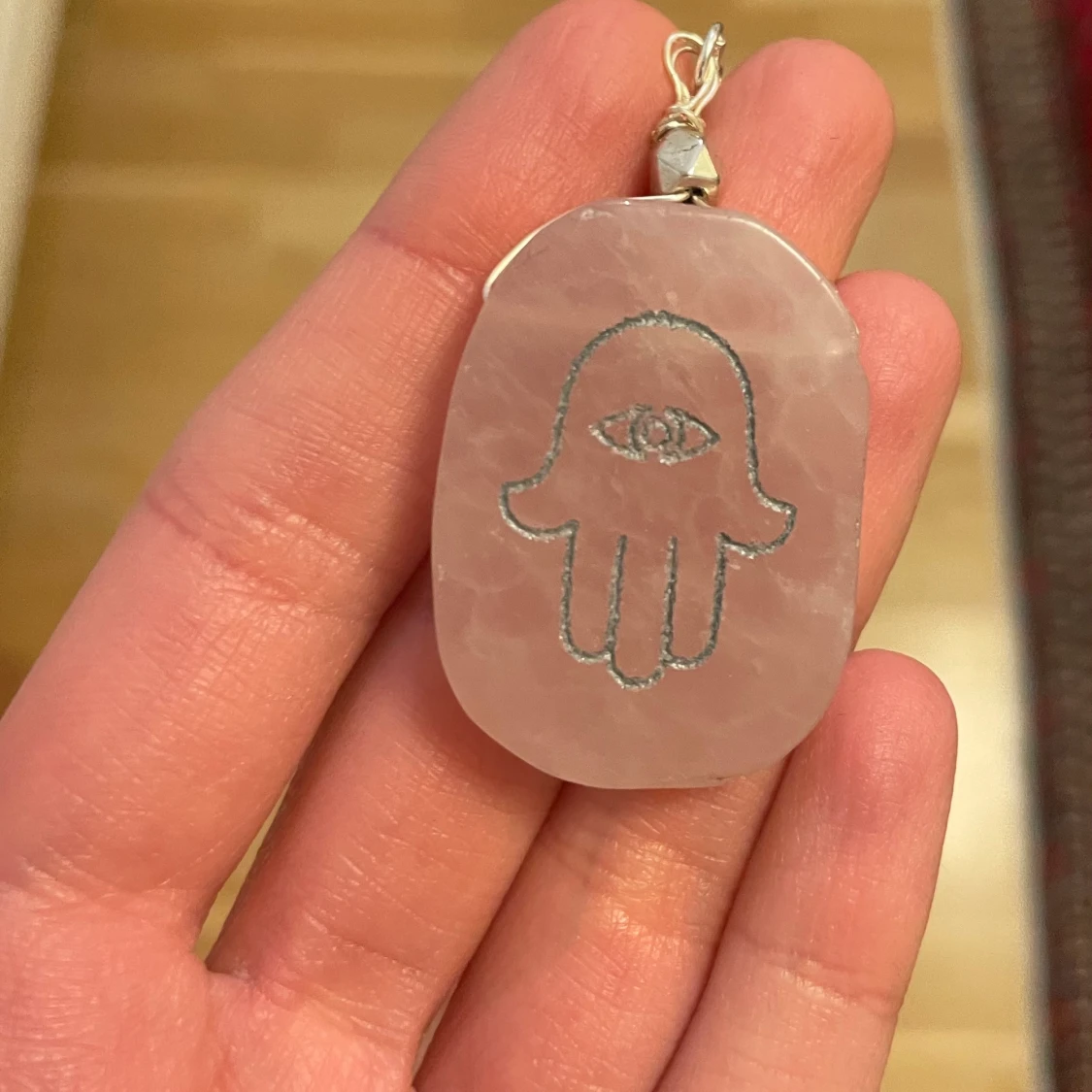 Hamsa Stone Necklace - 90