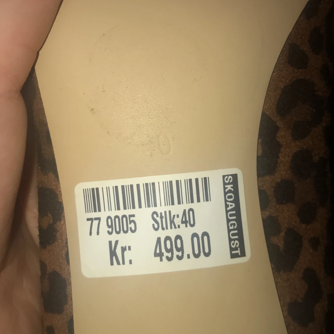 Fina leopard hög klackar  - 91