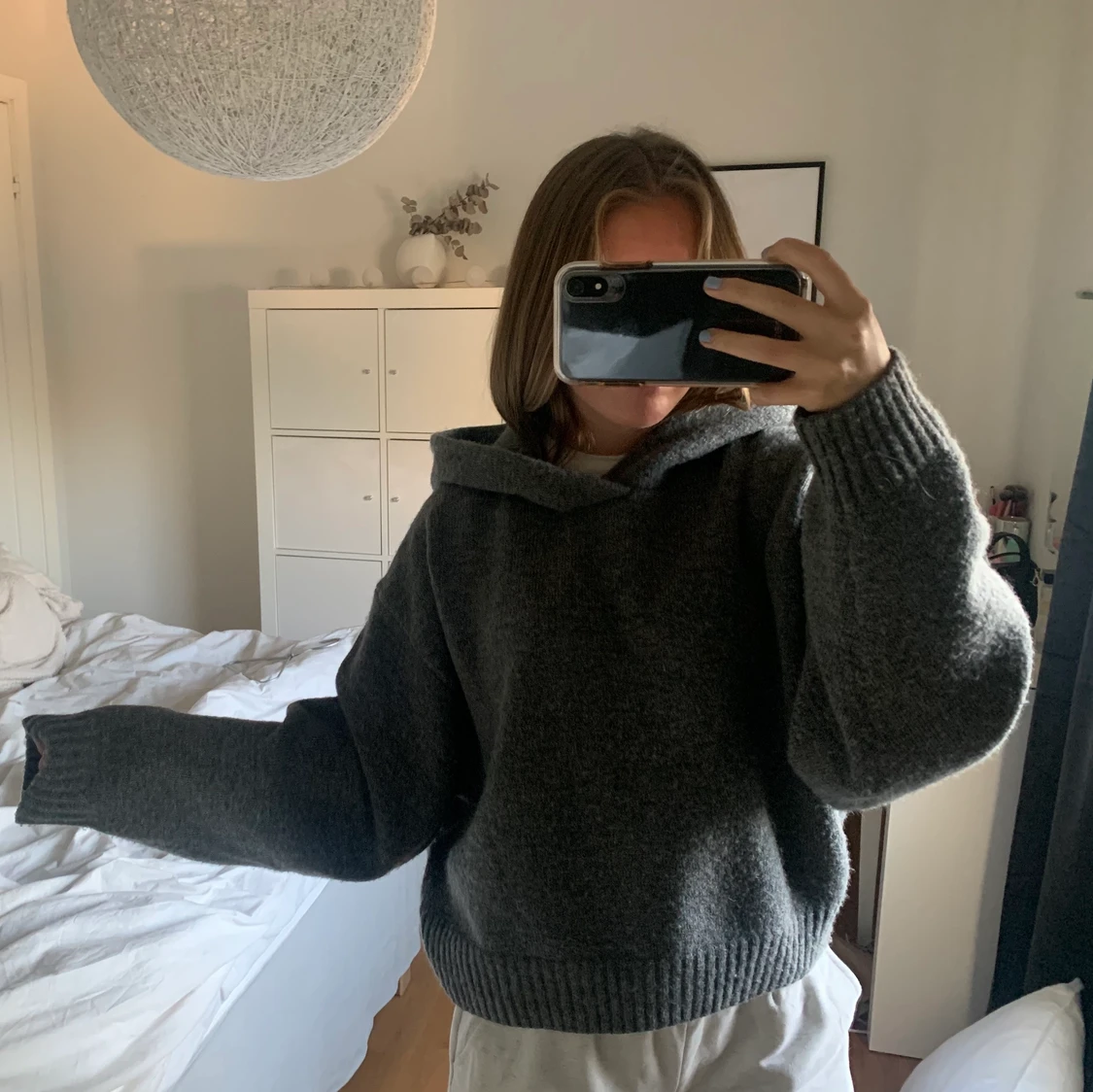 Stickad hoodie från Weekday - 90