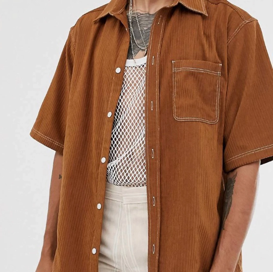 manchesterskjorta/ kortärmad skjorta i vintage stil