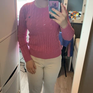 Ralph Lauren Small  - Ralph Lauren Small stickad Rosalila tröja i bra skick