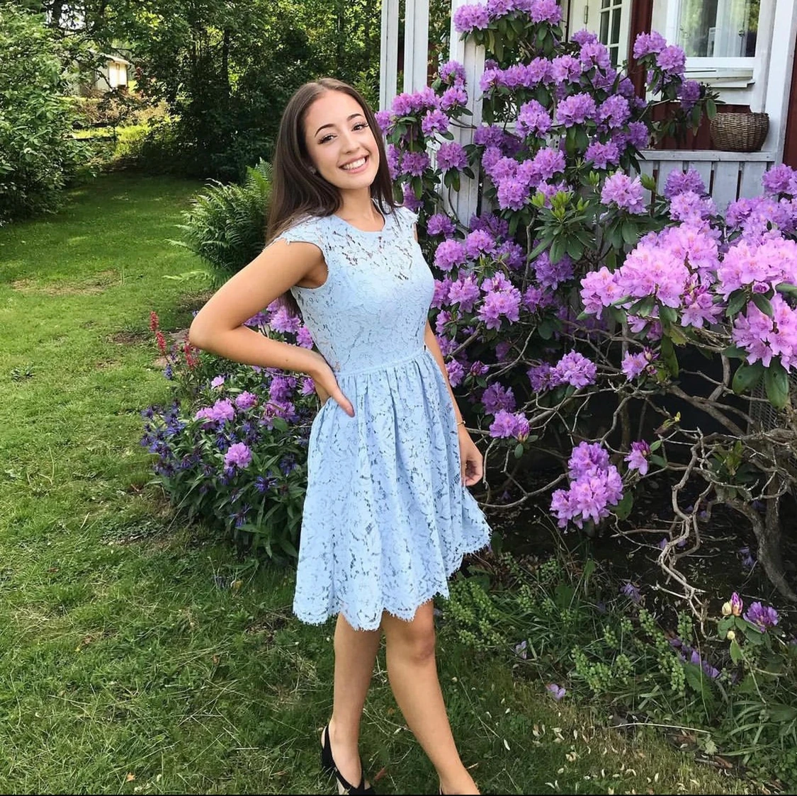 Fin ljusblå klänning 💙 - 90