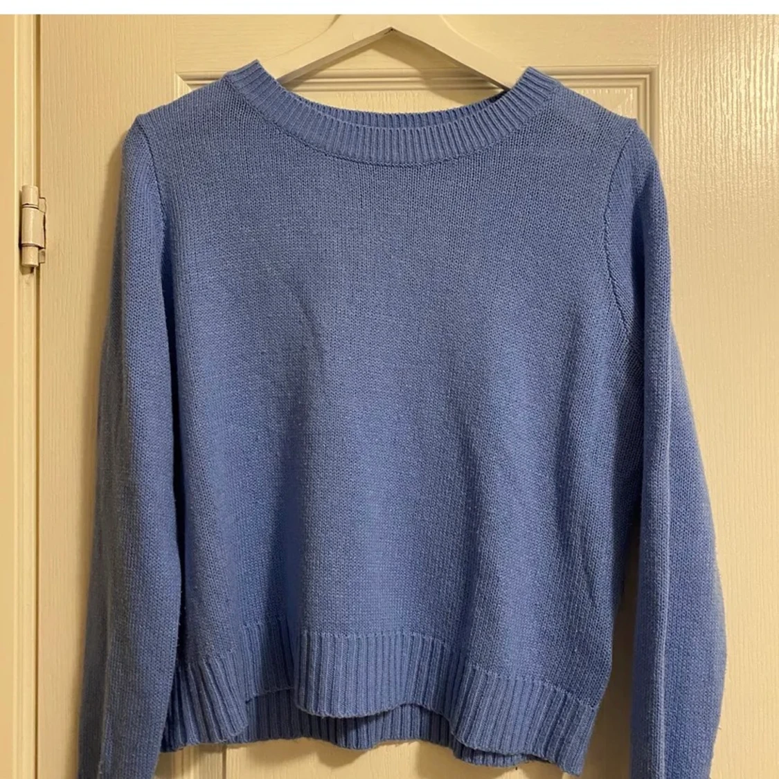 Blå stickad tröja ✌🏼✌🏼 - 91