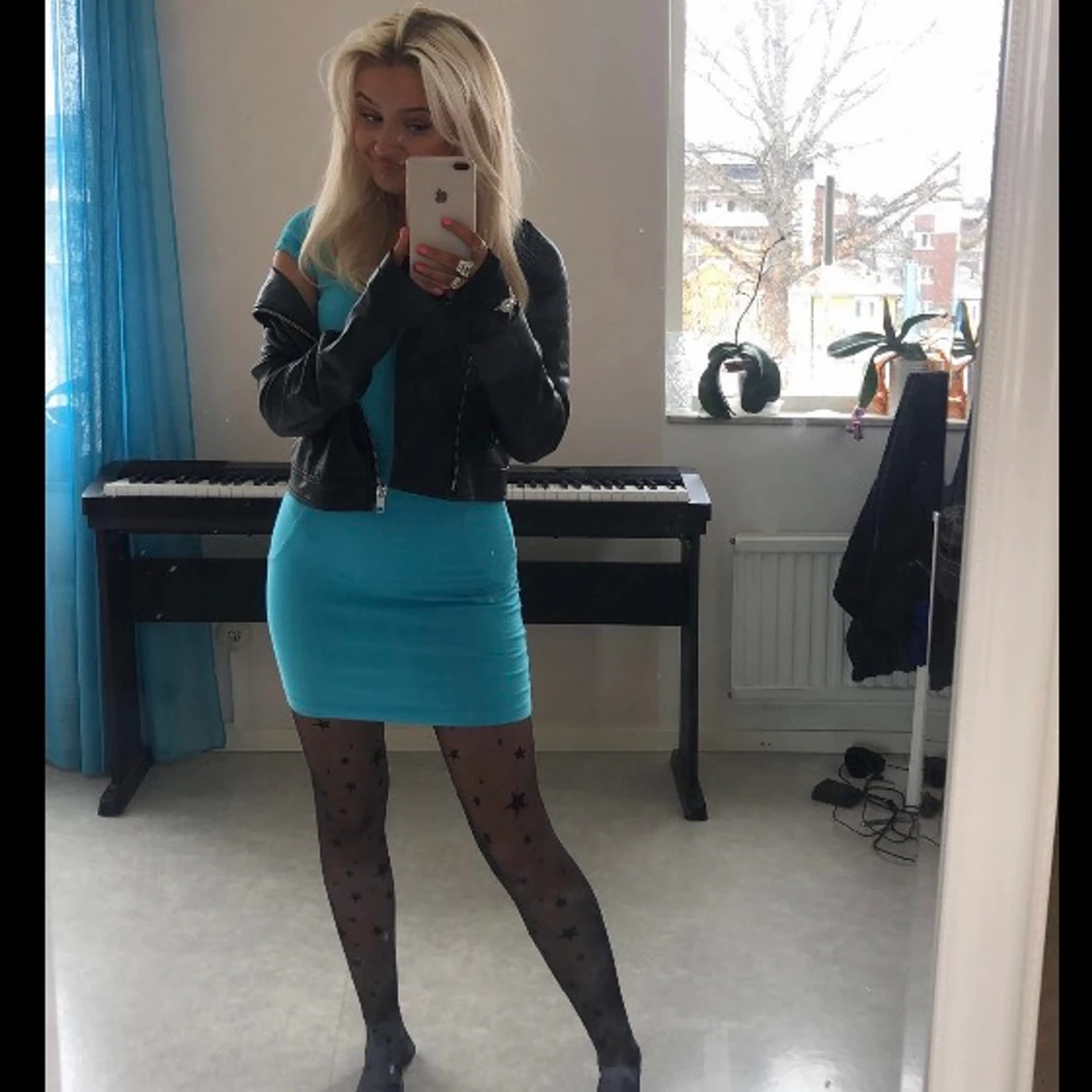 Skitsnygg blå klänning💙 - 91