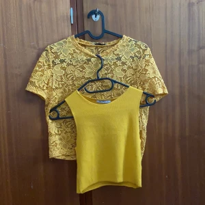 Gula toppar set - 35kr/st, 60kr för båda