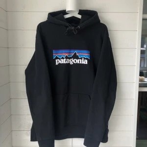 Patagonia hoodie - Svart patagonia hoodie i strl L. Den är använd men i fint skick. Säljes pågrund av att den inte längre används. Nypris 999kr. Köparen står för frakten ✨