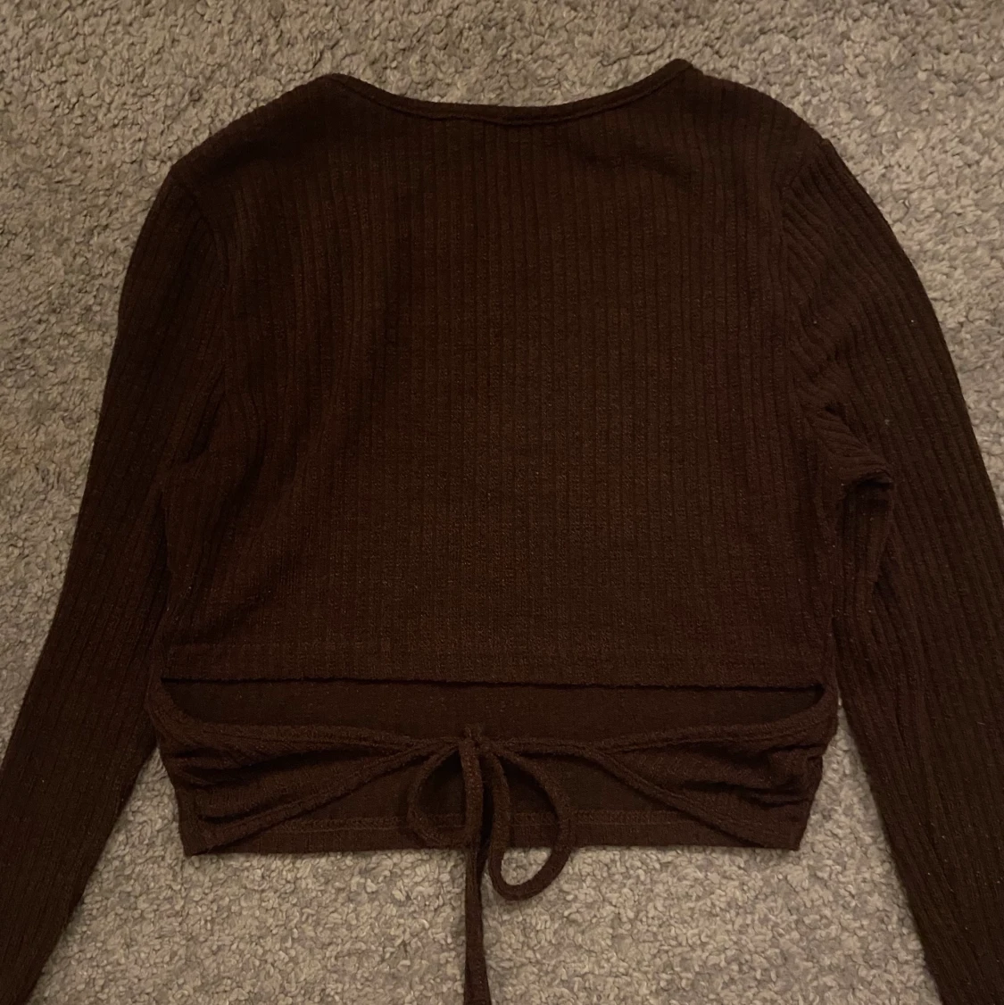 Asfin brun långärmad tröja - 90