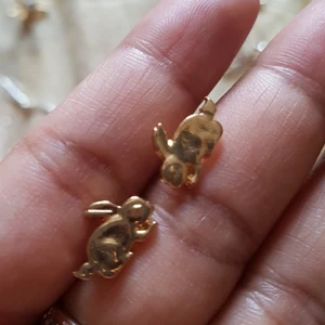 2par sötta örhengen  - 2par sötta örhengen . En par är kanin andra är ros. Men de är så söta . 50kr båda par . Plus Frakt då. 15kr frakt 