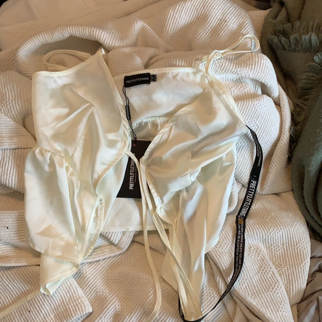 Petite Cream Satin Double Strap Cami Top - 90