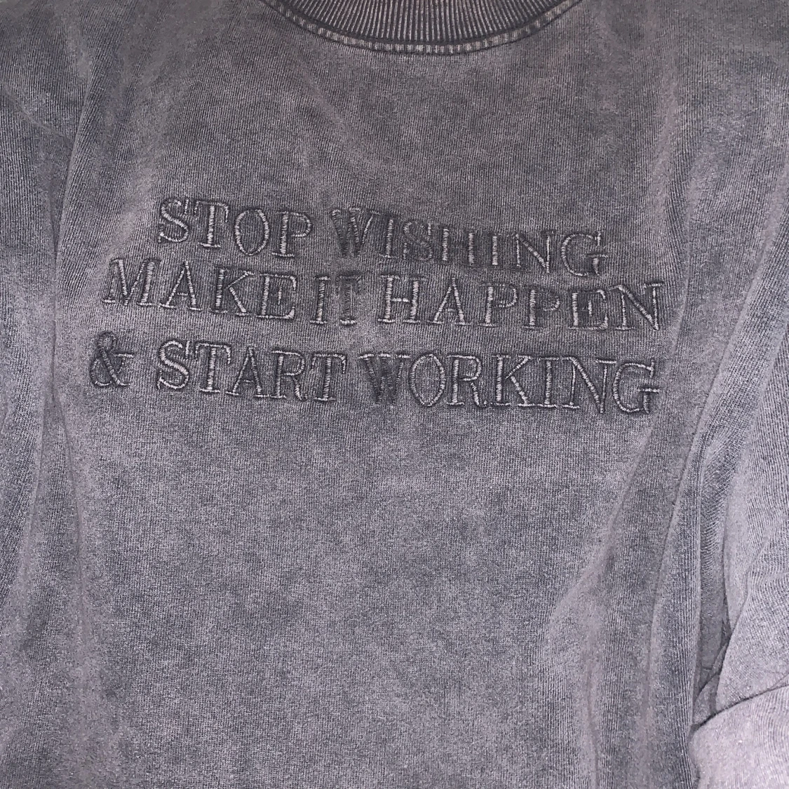 Mörkgrå collegetröja - 90