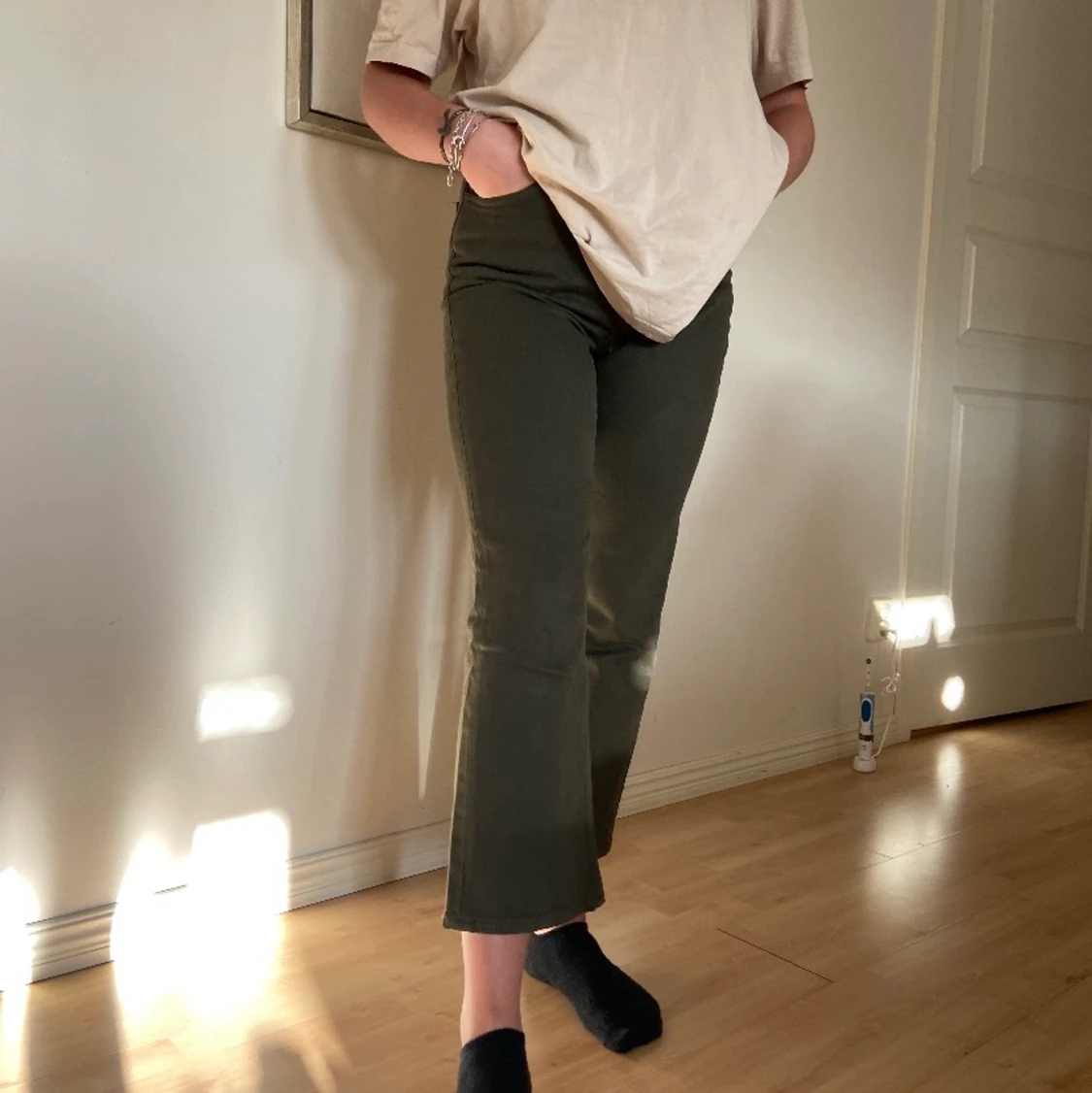 Gröna jeans från Lindex 