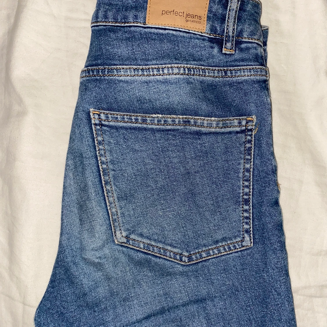 Jeans med fin blå tvätt, Gina - 91