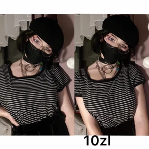 black striped t-shirt size S/M - T-shirt in perfect condition. The garment is sent immediately after washing and ironing (;