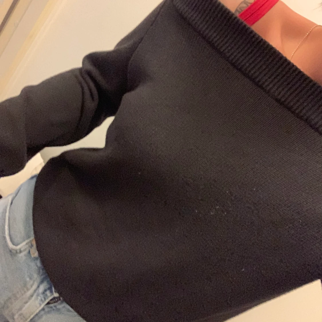 Stickad offshoulder - 91