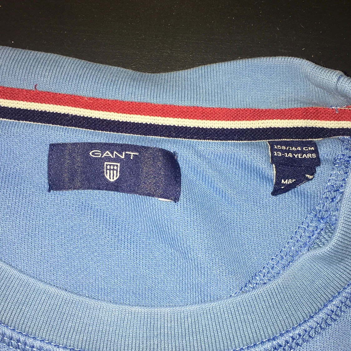 Långärmad ljusblå gant tröja  - 90